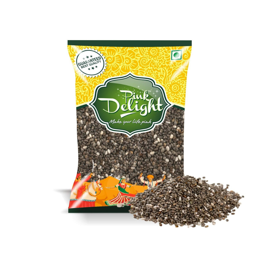 Pink Delight Chia Seeds 100g - Healthy Raw Seeds | Clean Chia Seeds for Eating | Healthy Snacks | Calcium and Protein Rich Seeds