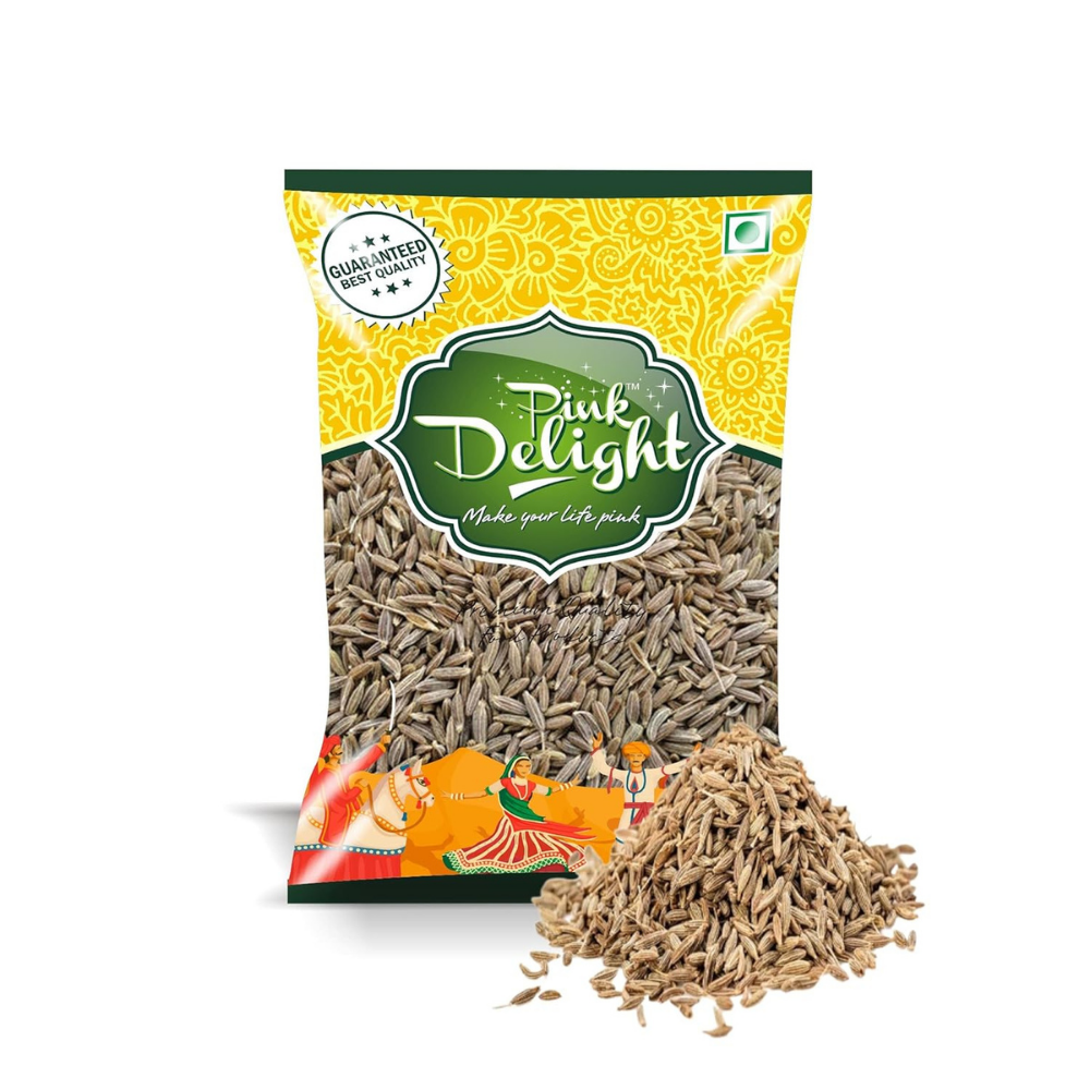 Pink Delight Premium Jeera | Whole Cumin Seeds | Indian Masala & Spices | Naturally Processed | 100 Gm Pack