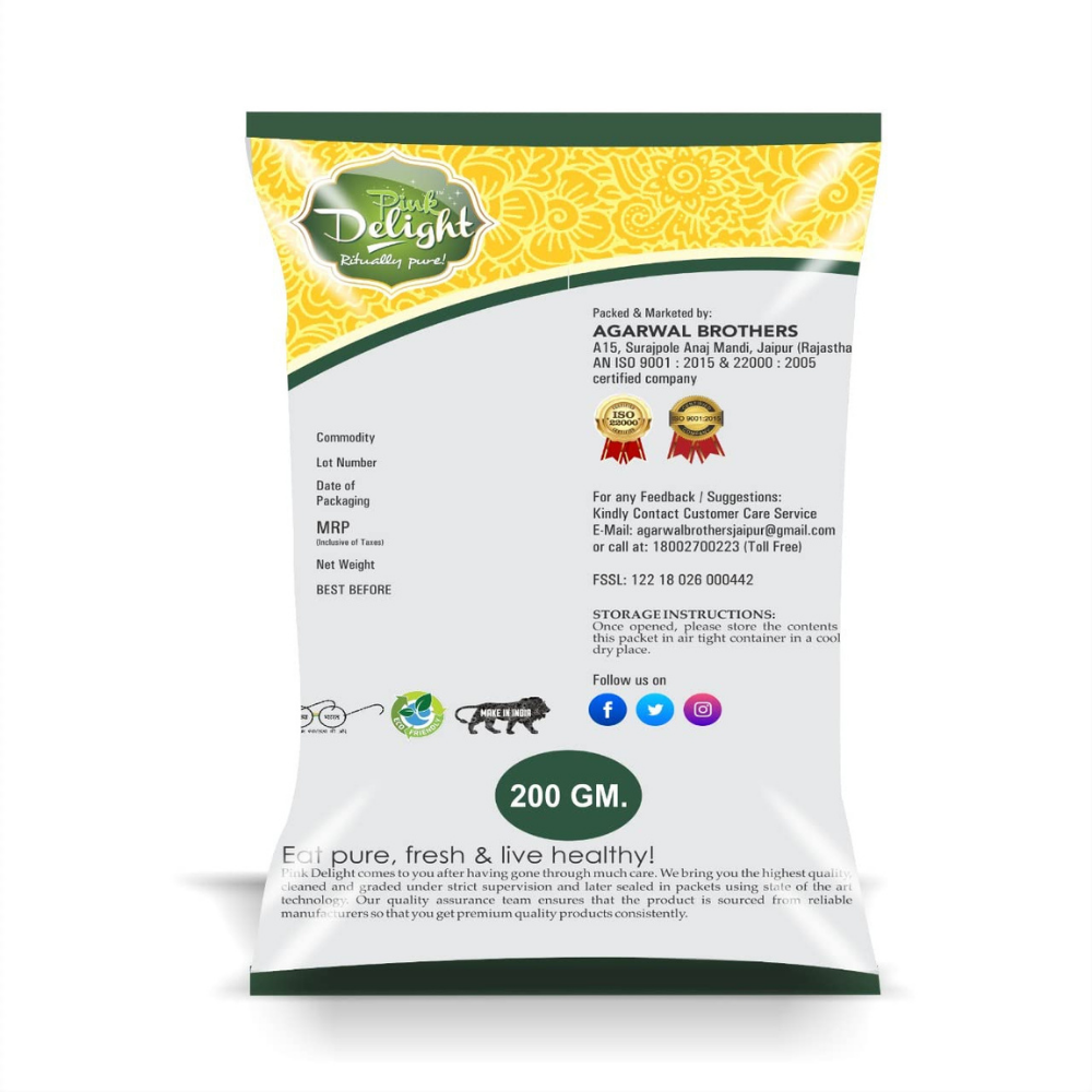 Pink Delight Premium Whole Coriander Seeds | Naturally Green | Dhania Sabut | Indian Masala and Spices | 200gm Pack